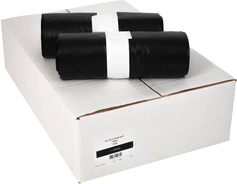 Mittlere Belastung Müllsäcke 180 L Schwarz MDPE 0,025 mm