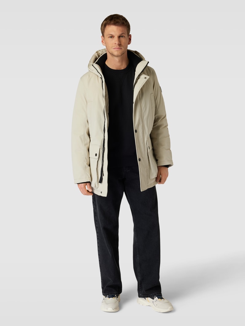 Winterjacke mit Kapuze Modell 'artic' in kitt