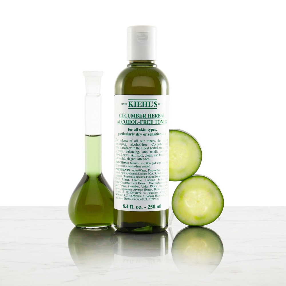 kiehl's Cucumber Herbal Alcohol-Free Toner Tonique au concombre pour peaux sensibles