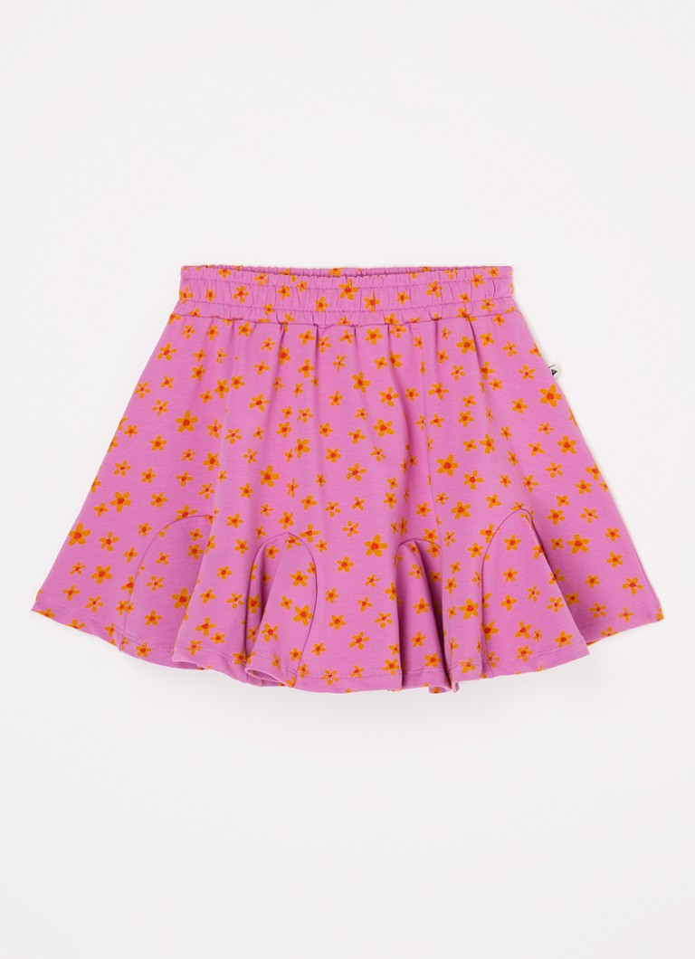 Ammehoela Pim mini skirt made of organic cotton with floral print