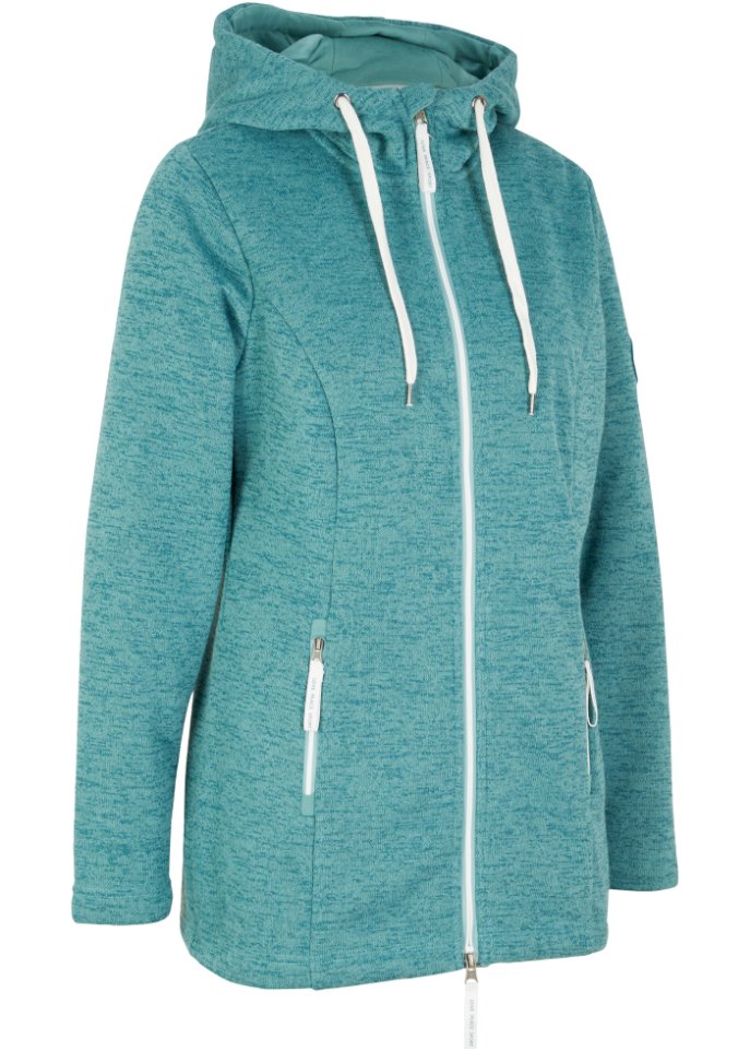 Strickfleecejacke mit Teddyfleece-Futter