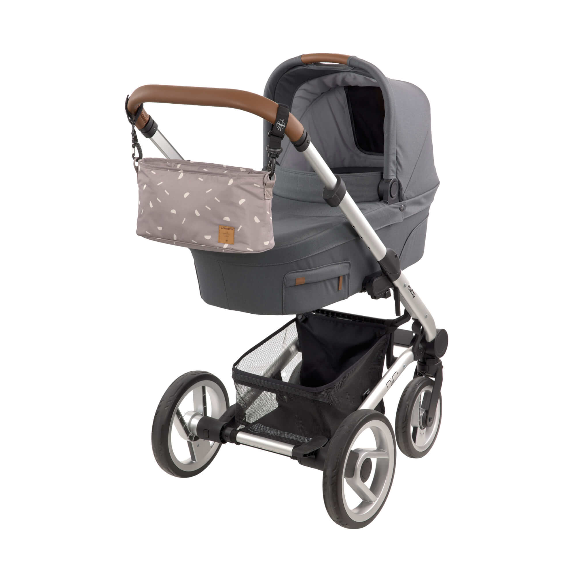Kinderwagen Organizer - Blocks Taupe, Grau