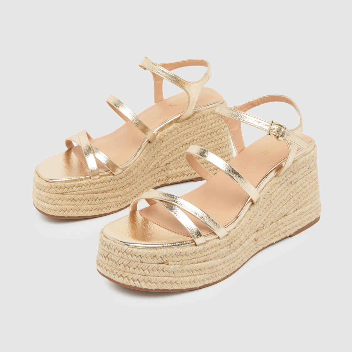 Schuh Vienna pántos ékszandál arany színben
