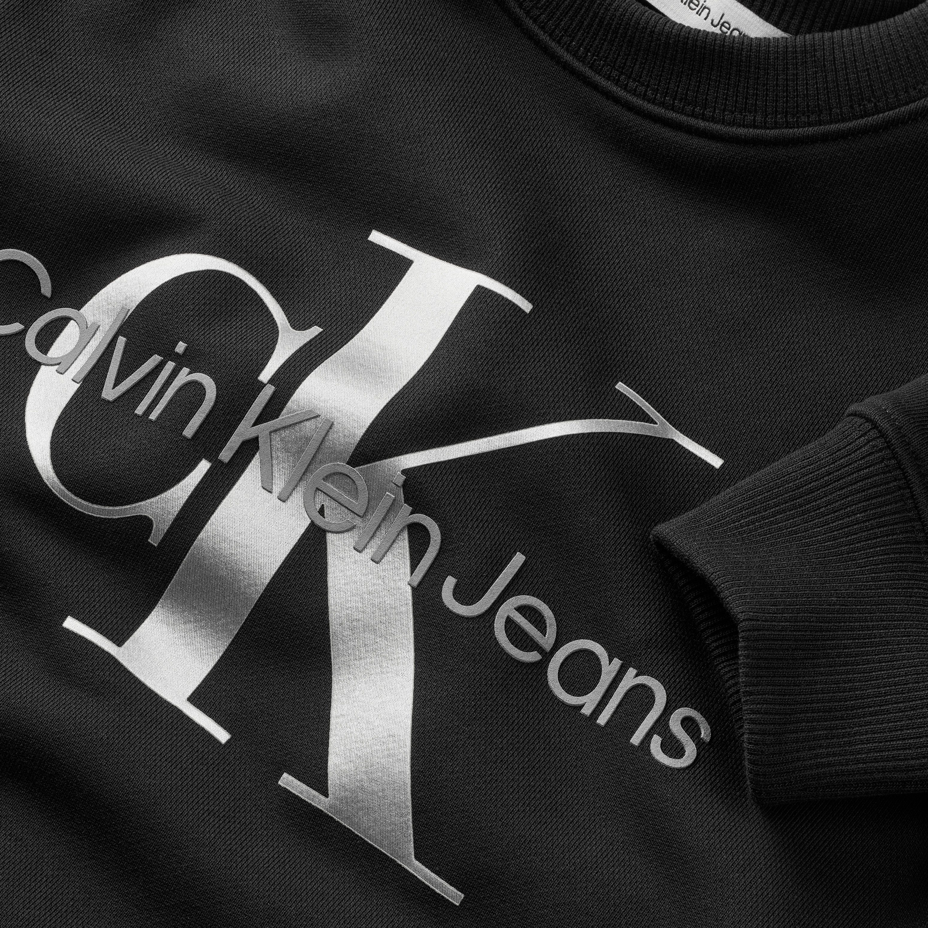 Calvin Klein Jeans Sweatshirt CK MONOGRAM TERRY CN mit Logodruck