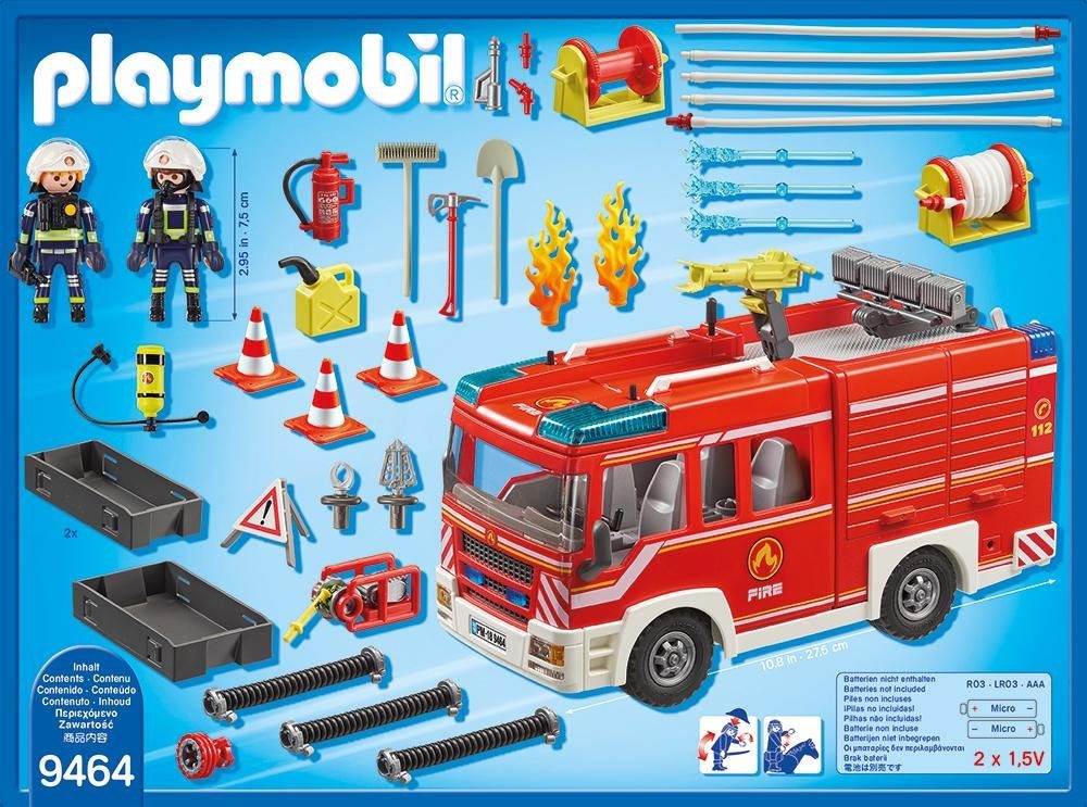 Playmobil® Konstruktions-Spielset Feuerwehr-Rüstfahrzeug (9464), City Action, Made in Germany