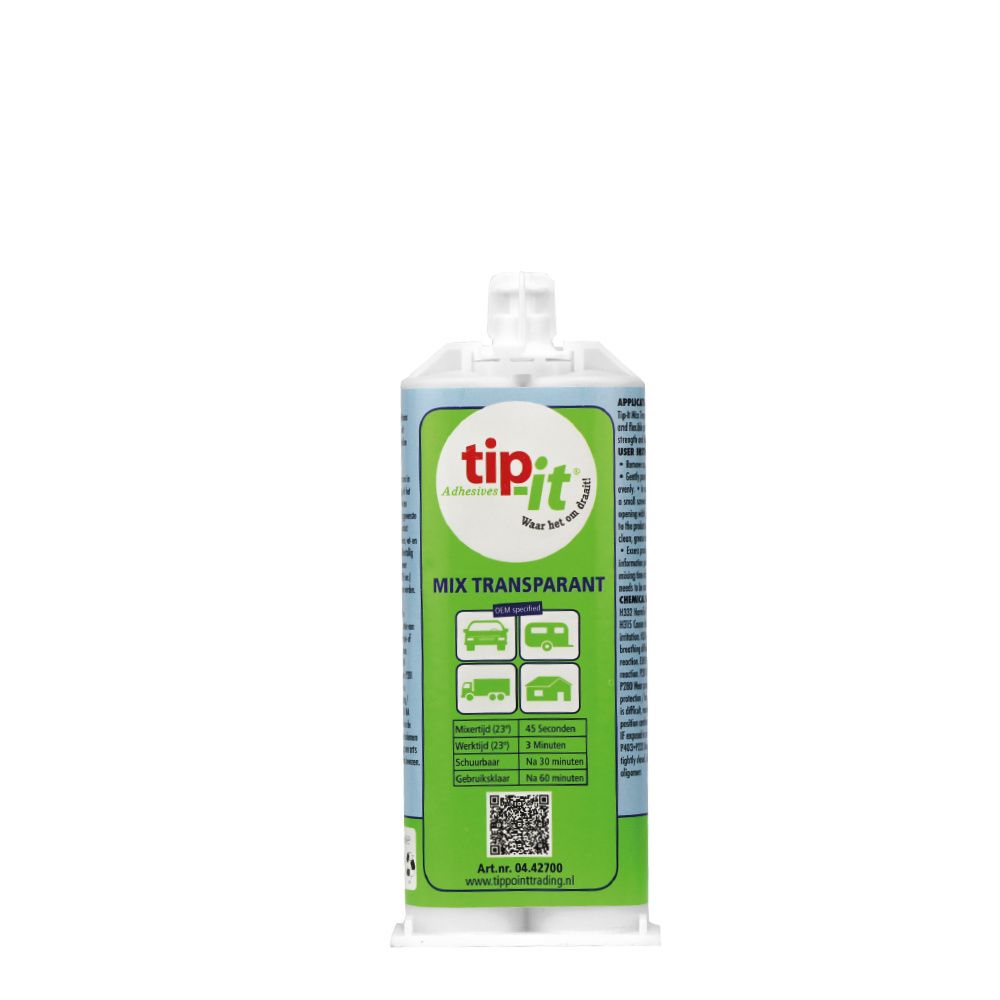 Tip-it Mix Transparant Zweikomponentenkleber