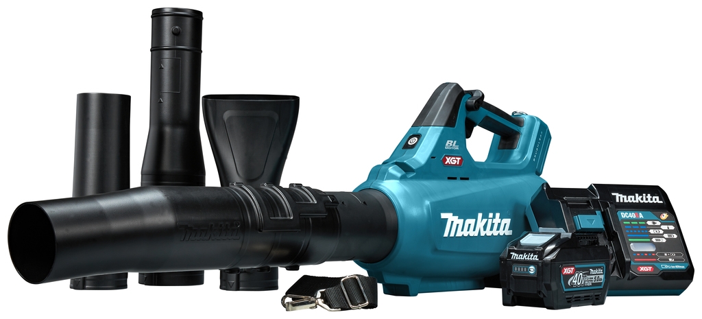 Makita UB001GT101 belaidis lapų pūstuvas, 40 V, 1 x 5,0 Ah, ličio jonų akumuliatorius