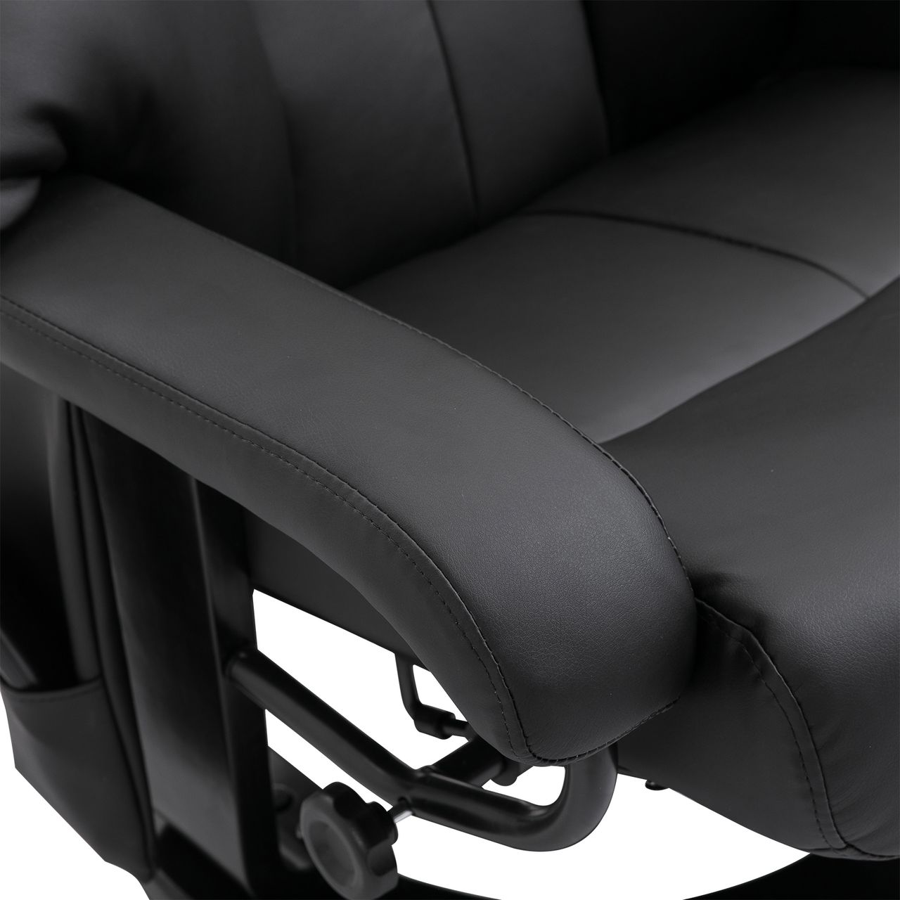 HOMCOM Relaxsessel mit Liegefunktion Massagesessel inkl. Hocker Fernsehsessel