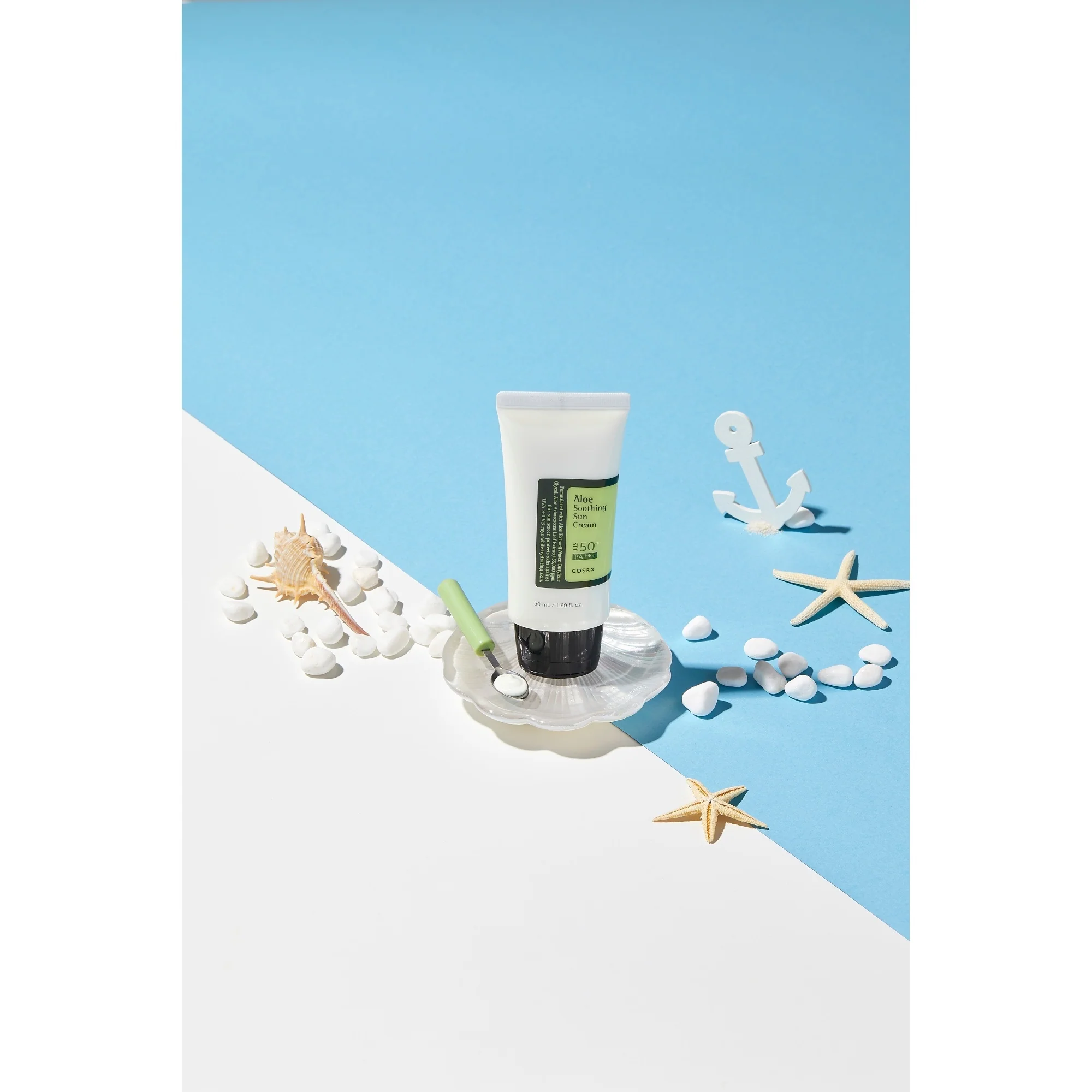 Viso Aloe Soothing Sun Cream SPF50+ – Høybeskyttelses solkrem for ansiktet.