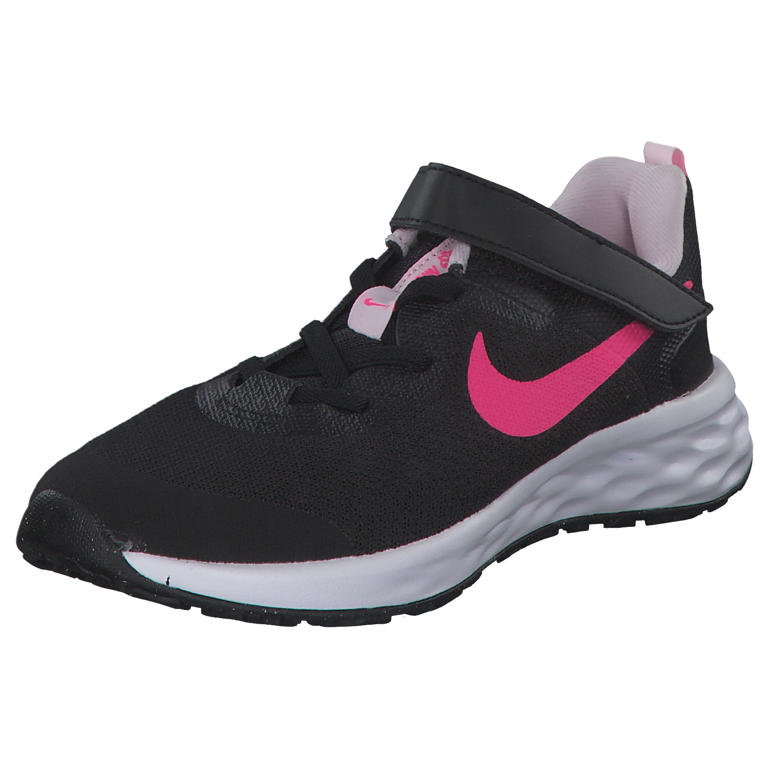 Nike Revolution 6 DD1095 W, Sneakers Low, Kinder, black/hyper pink-pink foam