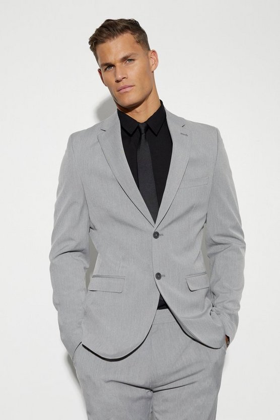 Tall einreihige Skinny Anzugjacke