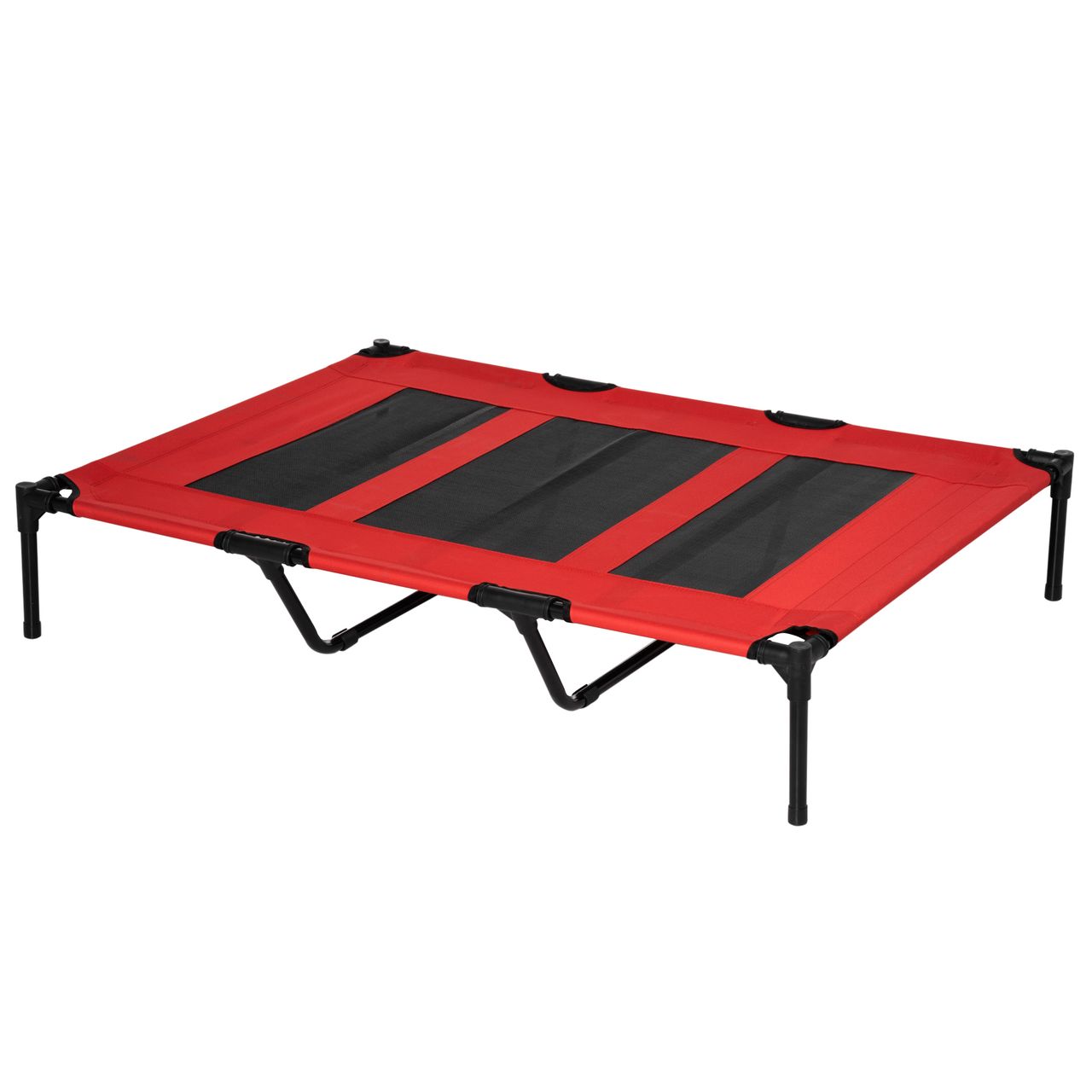 PawHut Hundeliege outdoor Hundebett Katzenbett Haustierbett Schlafplatz Rot