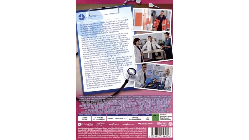 In aller Freundschaft - Die jungen Ärzte, Staffel 8, Teil 2 (Folgen 316-336)  [6 DVDs]