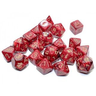 Vortex Bag of 20 Polyhedral Burgundy/Gold (Limited Edition)