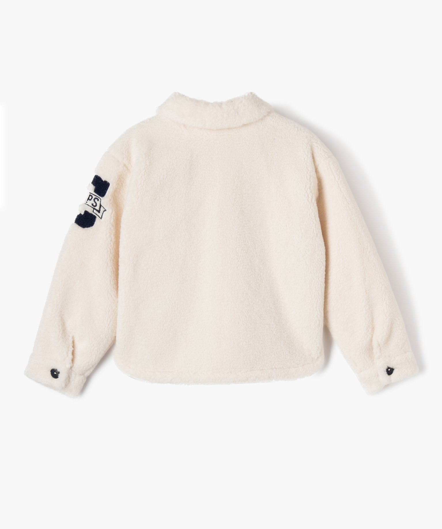 Blouson en maille peluche fille - Camps United ecru | GEMO