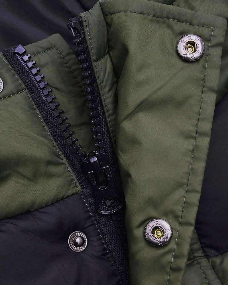 Lambretta Puffer Herren Winter Jacke LAMB1002-KHAKI/BLACK
