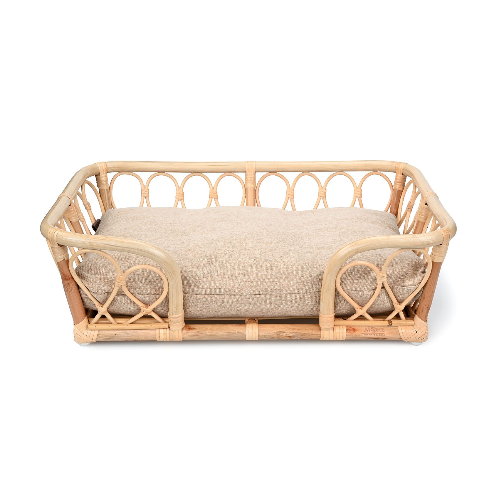 MORE Hundekörbe MORE Rattan Korb Bali L-XL