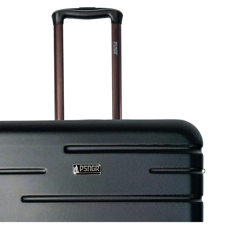 PSNGR Stripes Trolley L (76 cm) Erweiterbar - Black