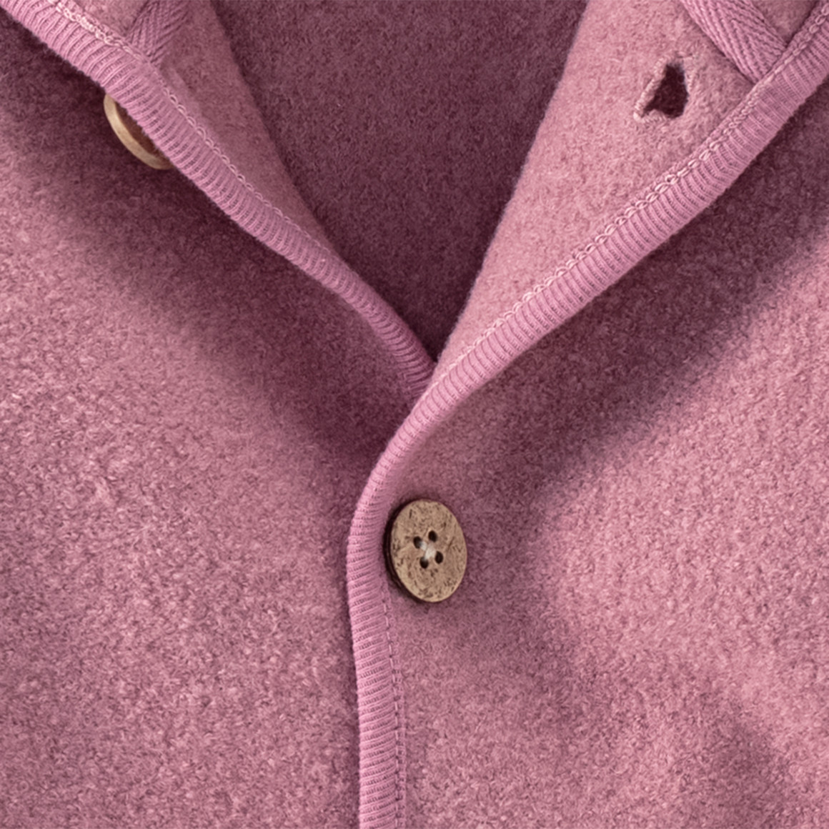 Baby Wollwalk-Jacke mit Umschlagbündchen