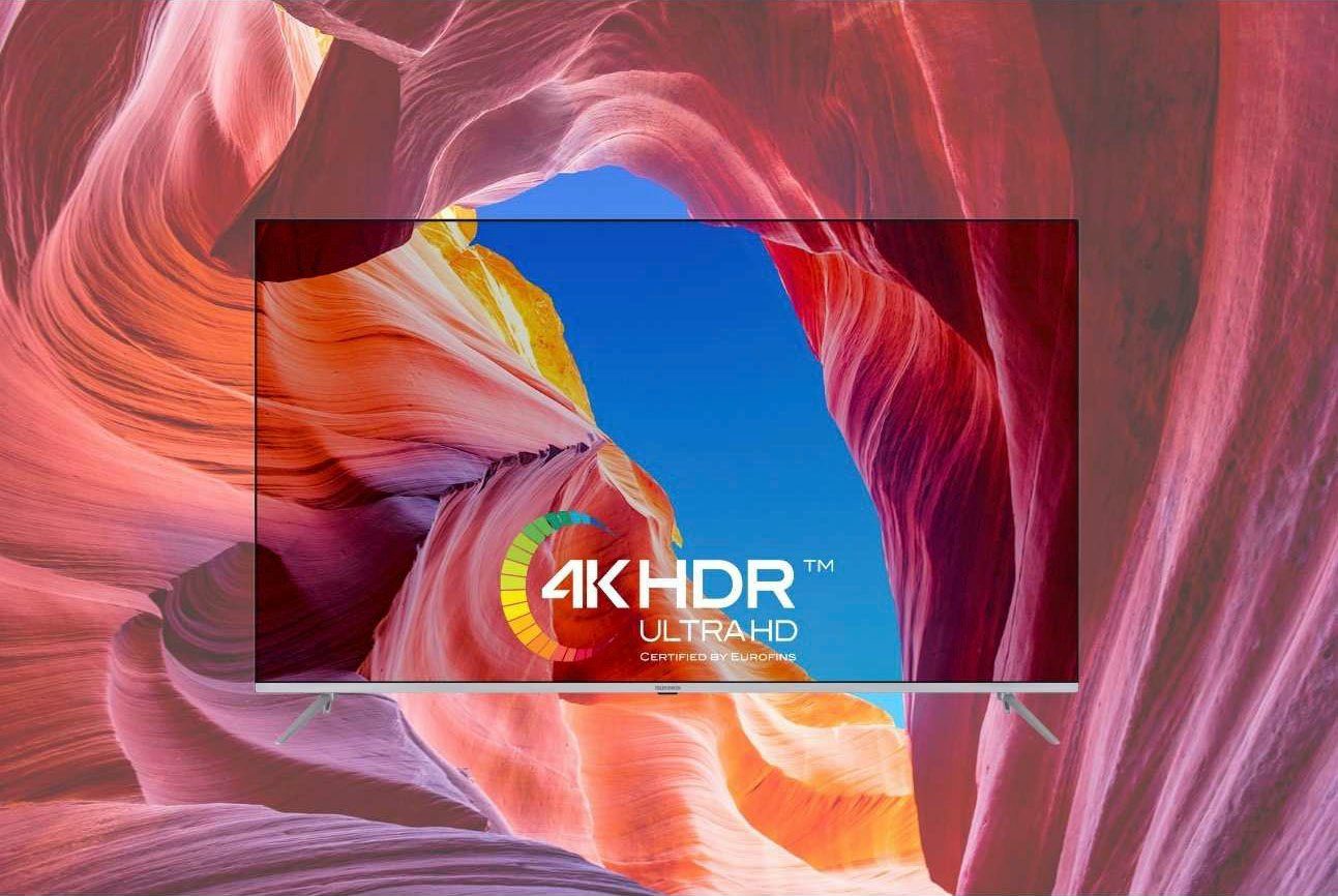 Telefunken D65V850M5CWHI LED-Fernseher (164 cm/65 Zoll, 4K Ultra HD, Smart-TV)