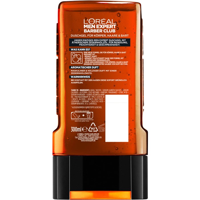 Duschgel für Körper, Haare & Bart