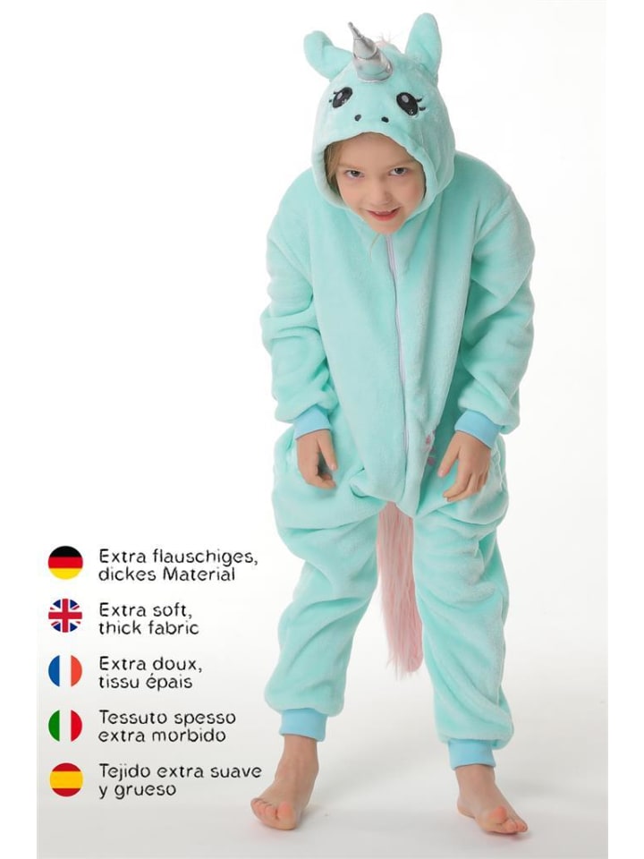 Corimori Onesie Kostüm in Türkis günstig kaufen
