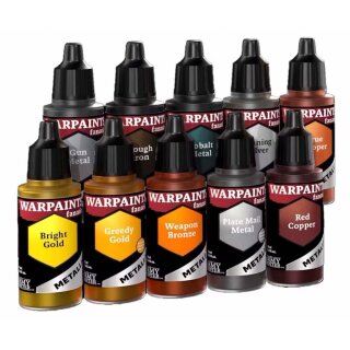 The Army Painter:  Warpaints Fanatic - Metallics Paint Set (10 x 18ml)