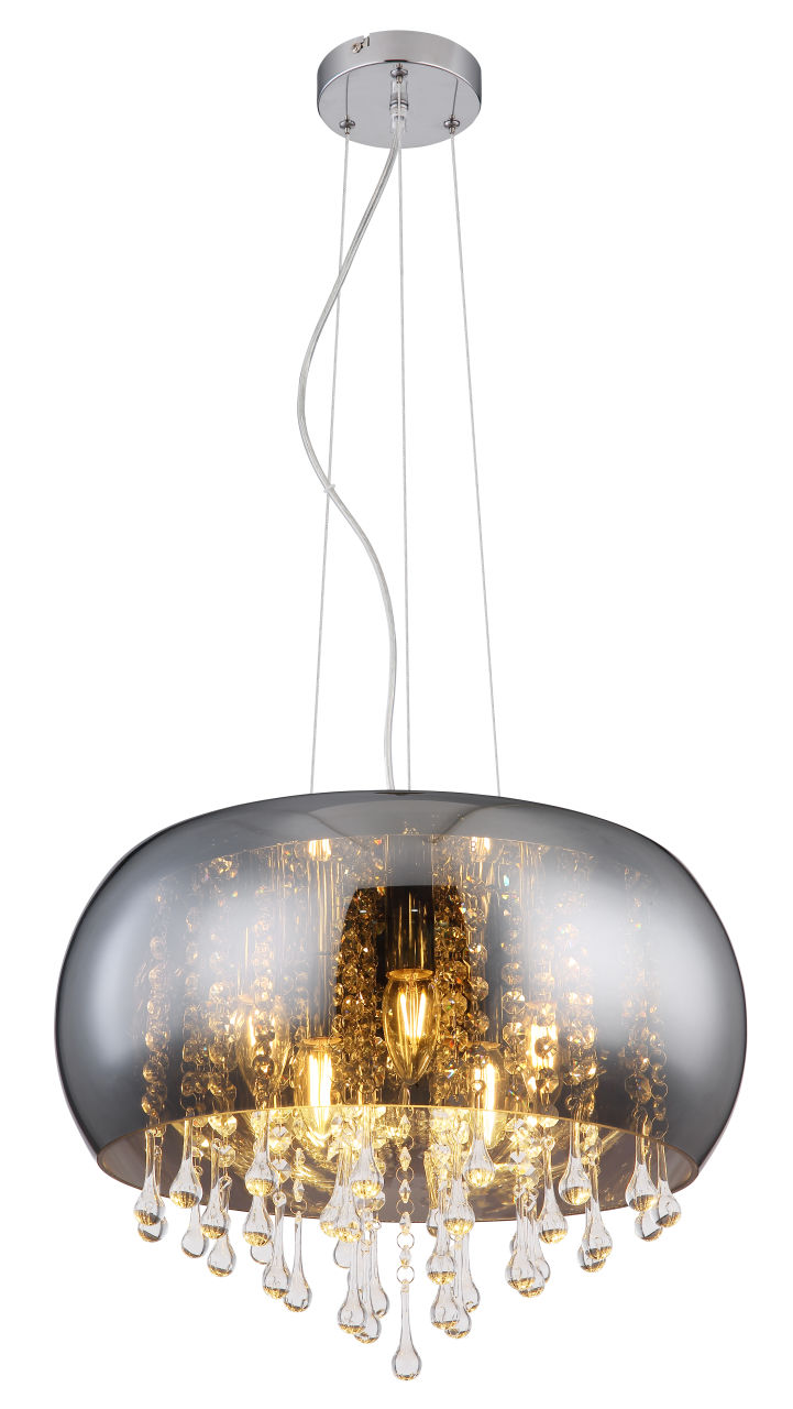 Globo Lighting - KALLA - Hängeleuchte Metall verchromt, 5x E14