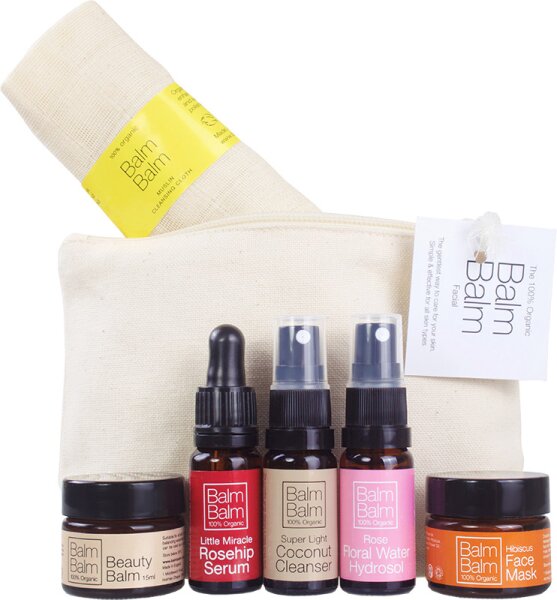 Balm Balm Starter Kit in Organic Make-Up Bag Gesichtspflegeset