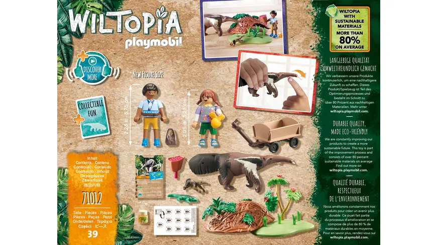PLAYMOBIL 71012 -  WILTOPIA Ameisenbärpflege