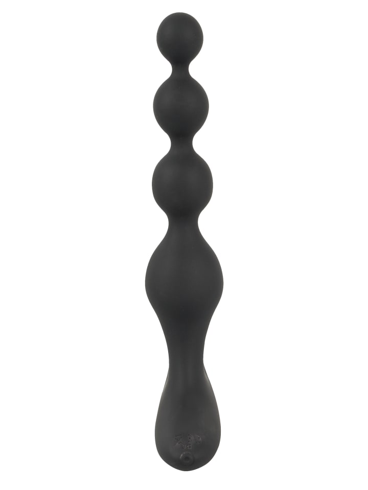 Black Velvets Analvibrator Rechargeable anal beads in schwarz günstig kaufen 20 cm