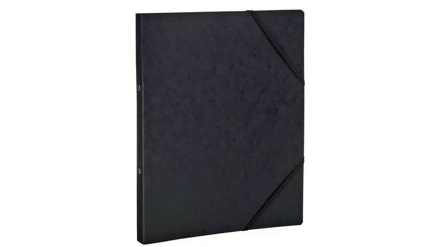 herlitz Ringbuch A4 mit Eckspanner schwarz schwarz