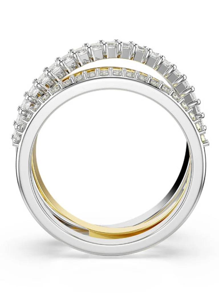 Anello Swarovski Hyperbola con zirconi, misura 52