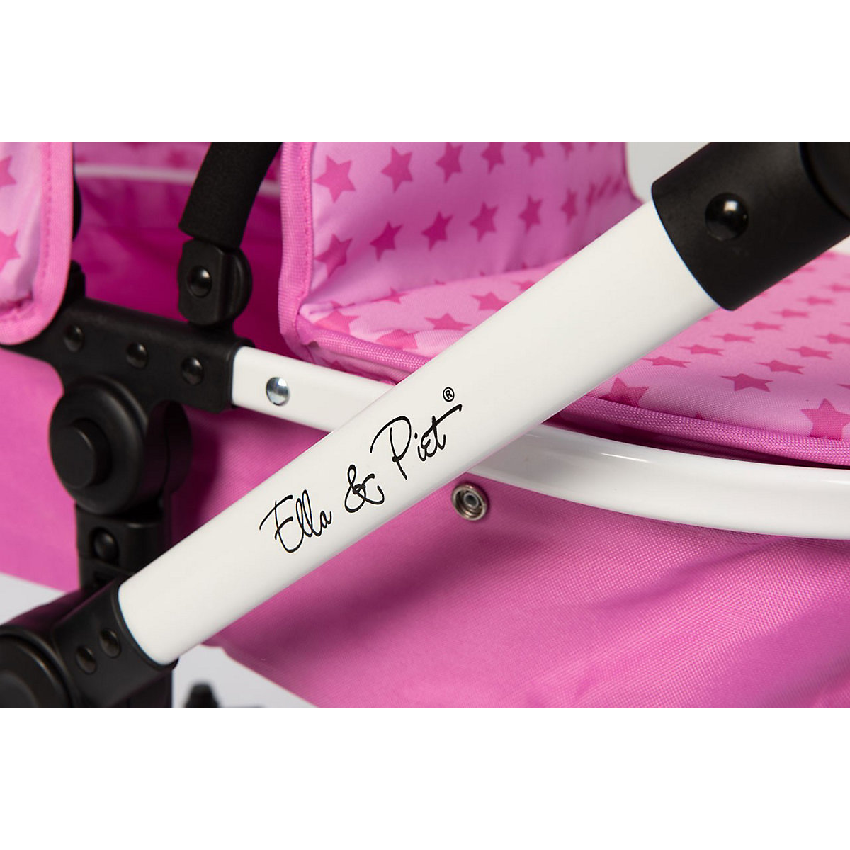 Puppenwagen MOOVE4 mit Wickeltasche 2in1 (Sternchen Pink)