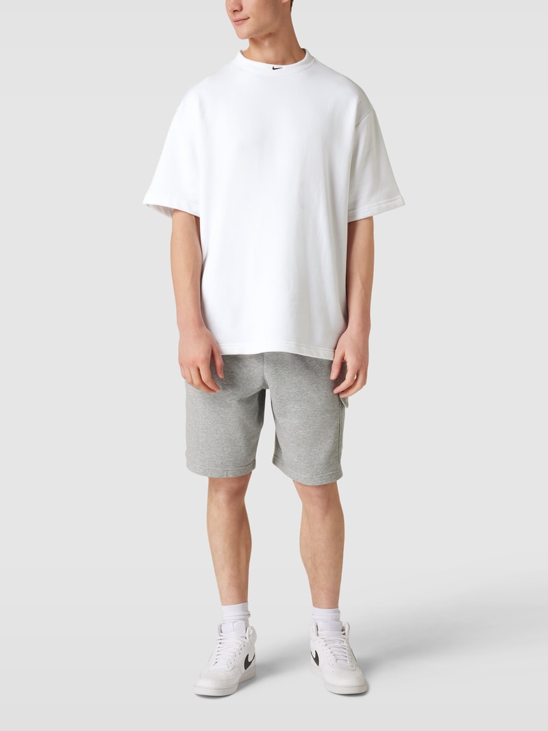 T-Shirt mit Label-Stitching Modell 'CIRCA' in weiß