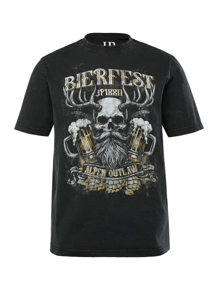 JP1880 Kurzarm T-Shirt in schwarz günstig kaufen