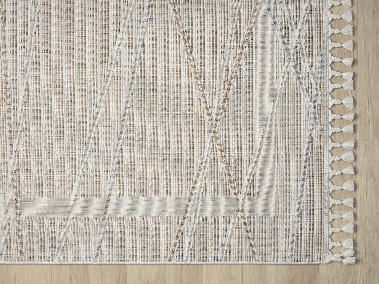 MyFlair Teppich Mila, 140cm x 200cm, Farbe Hellgrau, rechteckig, Florhöhe 10mm