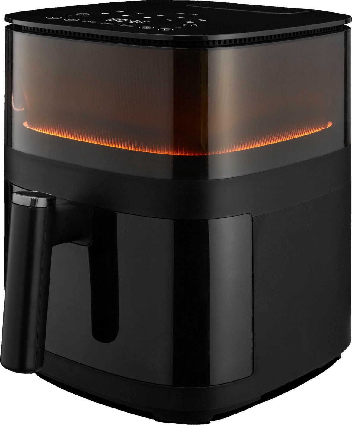 Medion® Heißluftfritteuse X10 XL (MD11780) S40L, mit Sichtfenster, 1500 W, Dampfsprayfunktion, 5L, digitales Bedienfeld, 10 Automatikprogramme