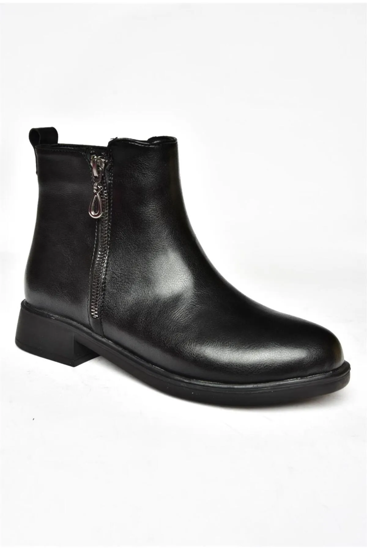 Fox Shoes  R374050409 Schwarze Damenstiefel mit niedriger Sohle
