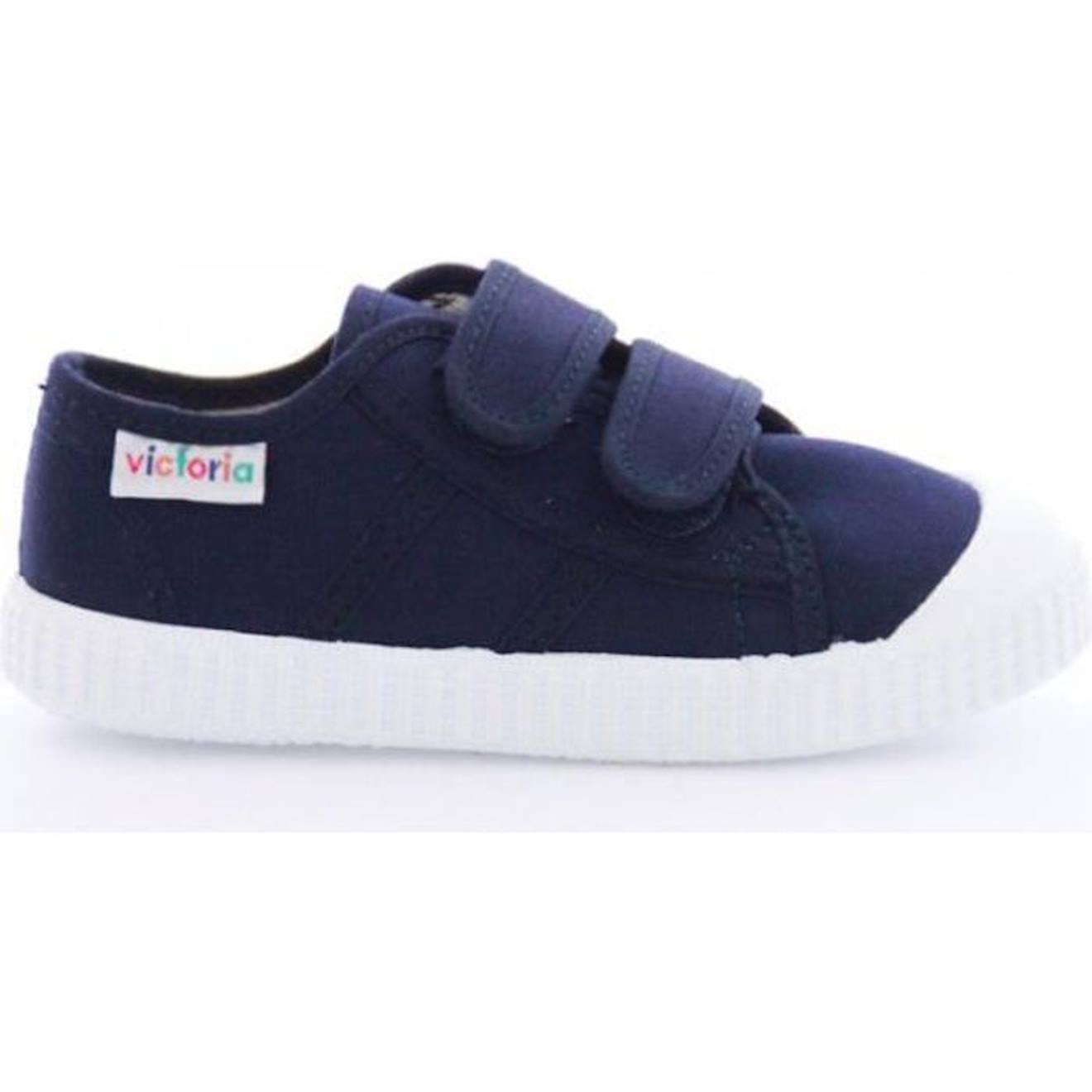 VICTORIA Baskets 36606 Velcro Marine Enfants bleu