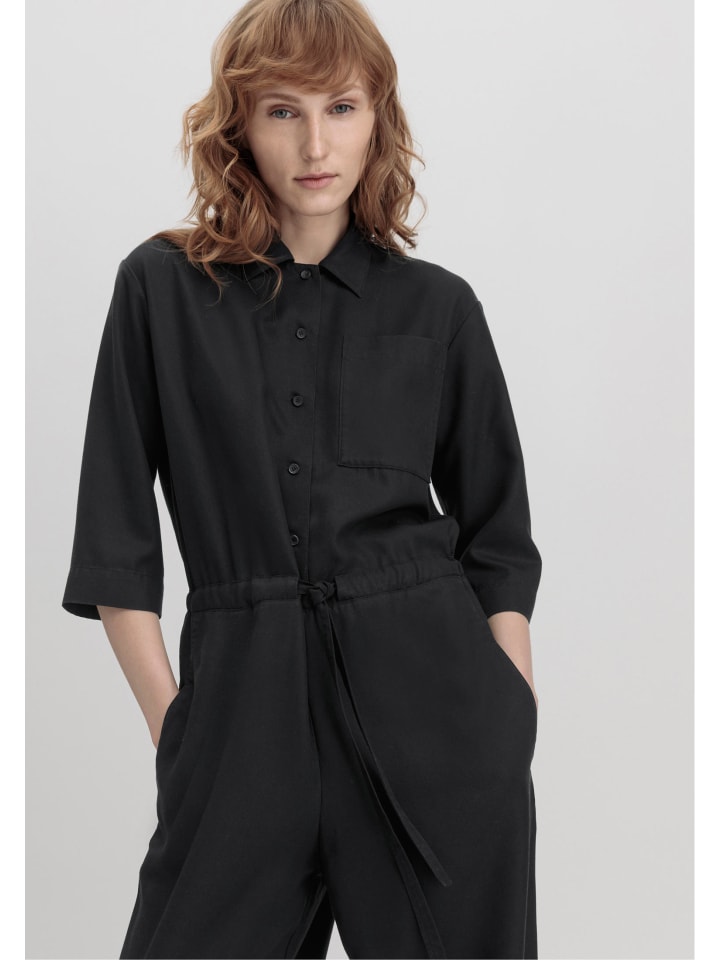 Hessnatur Overall Relaxed in schwarz günstig kaufen