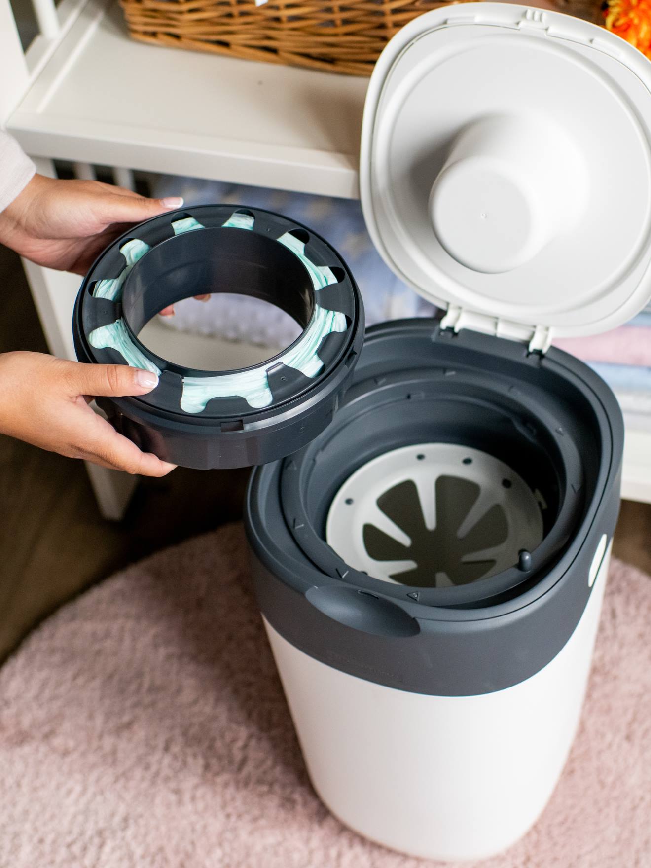 Tommee tippee 6 Nachfüllkassetten für Twist & Click / Sangenic Tec TOMMEE TIPPEE - grau