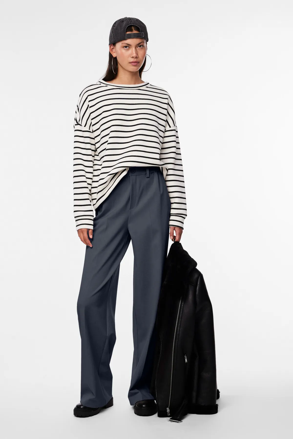 PIECES  Pccamıl Hw Wide Pant Noos