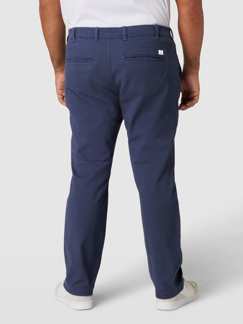 PLUS SIZE Stoffhose mit Knopf- und Reißverschluss Modell 'MARCO' in dunkelblau