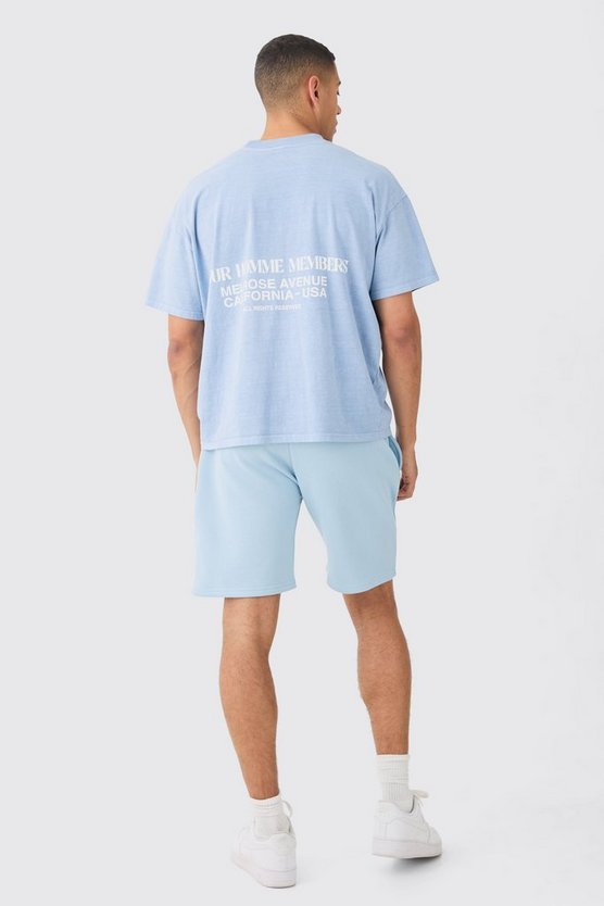 Lockere mittellange Basic Shorts