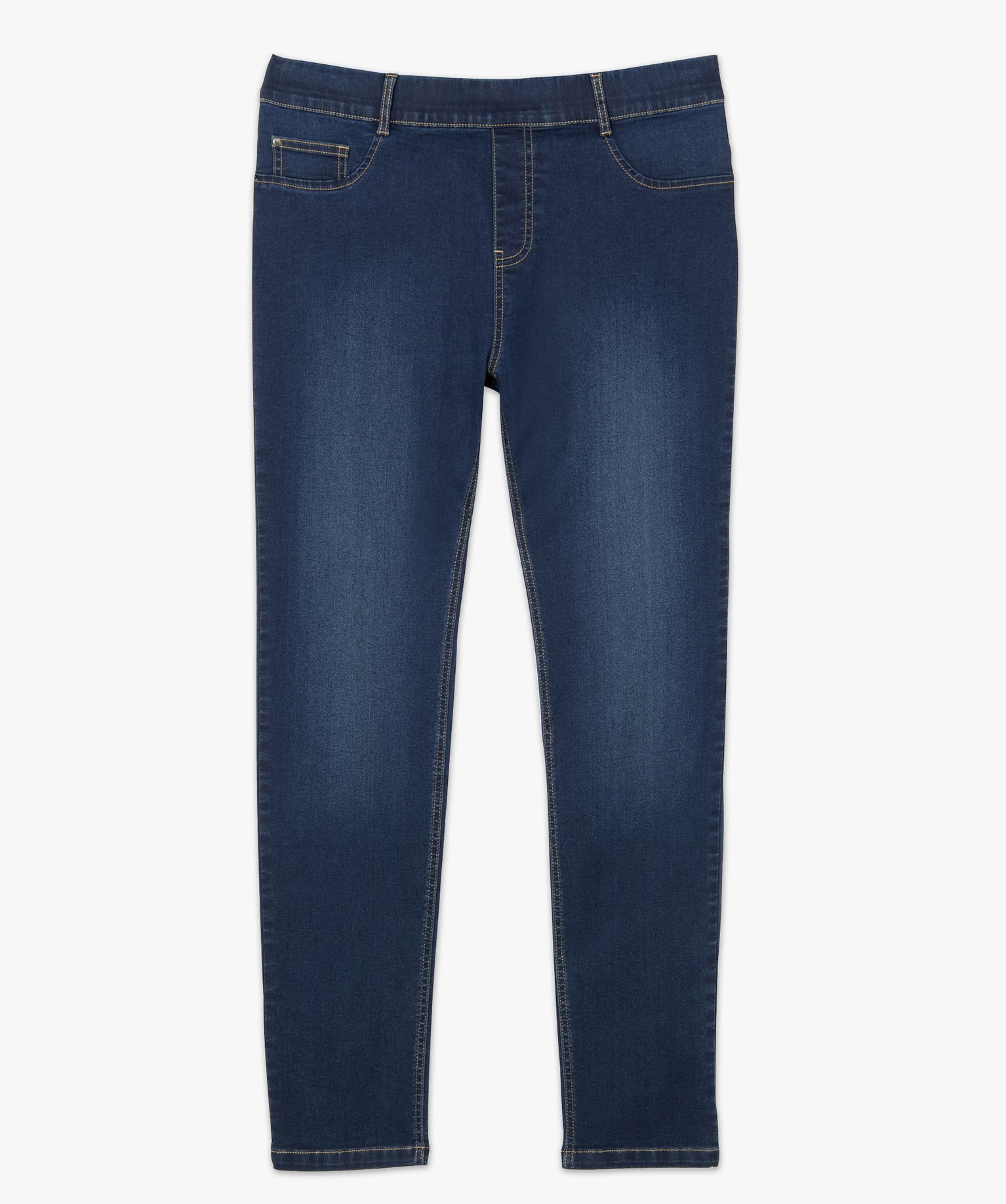 Jegging femme grande taille en coton stretch brut | GEMO