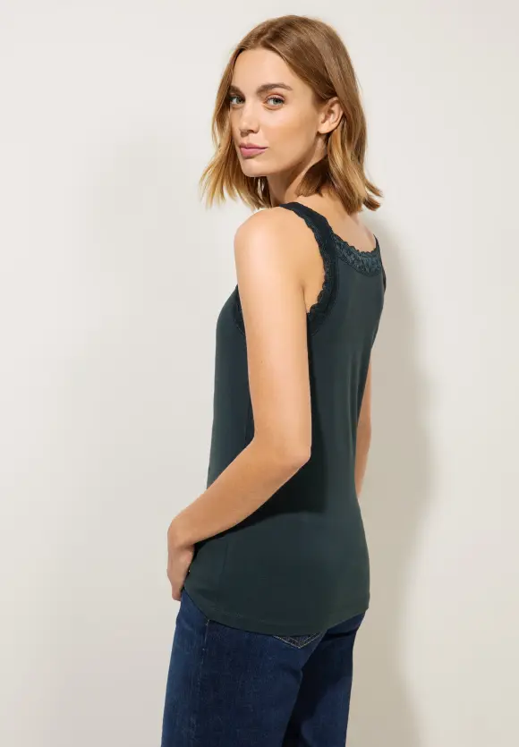 Street One Basic Top mit Spitze