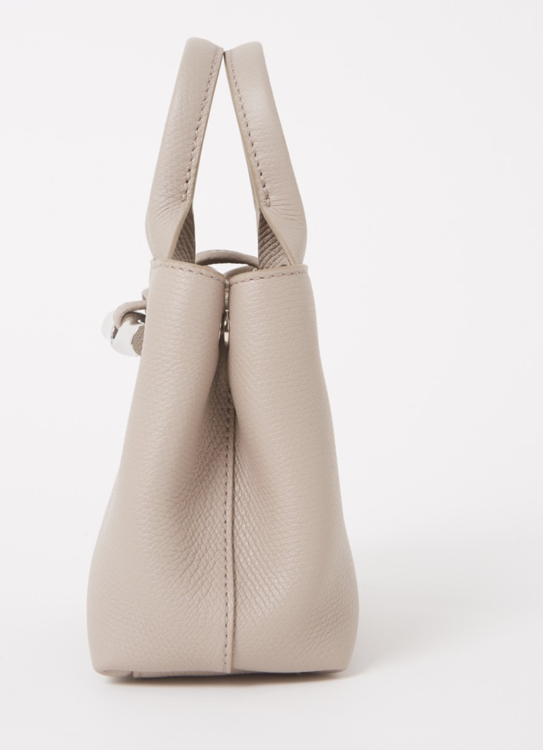 Bolsa Longchamp Le Roseau XS em couro com alça de ombro removível.