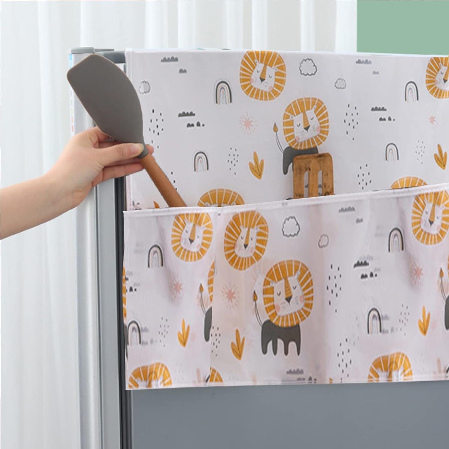 FELIXLEO Wäschespinne-Schutzhülle Staubschutz Kühlschränke mit Aufbewahrungstasche 130*55 cm 2 Stück
