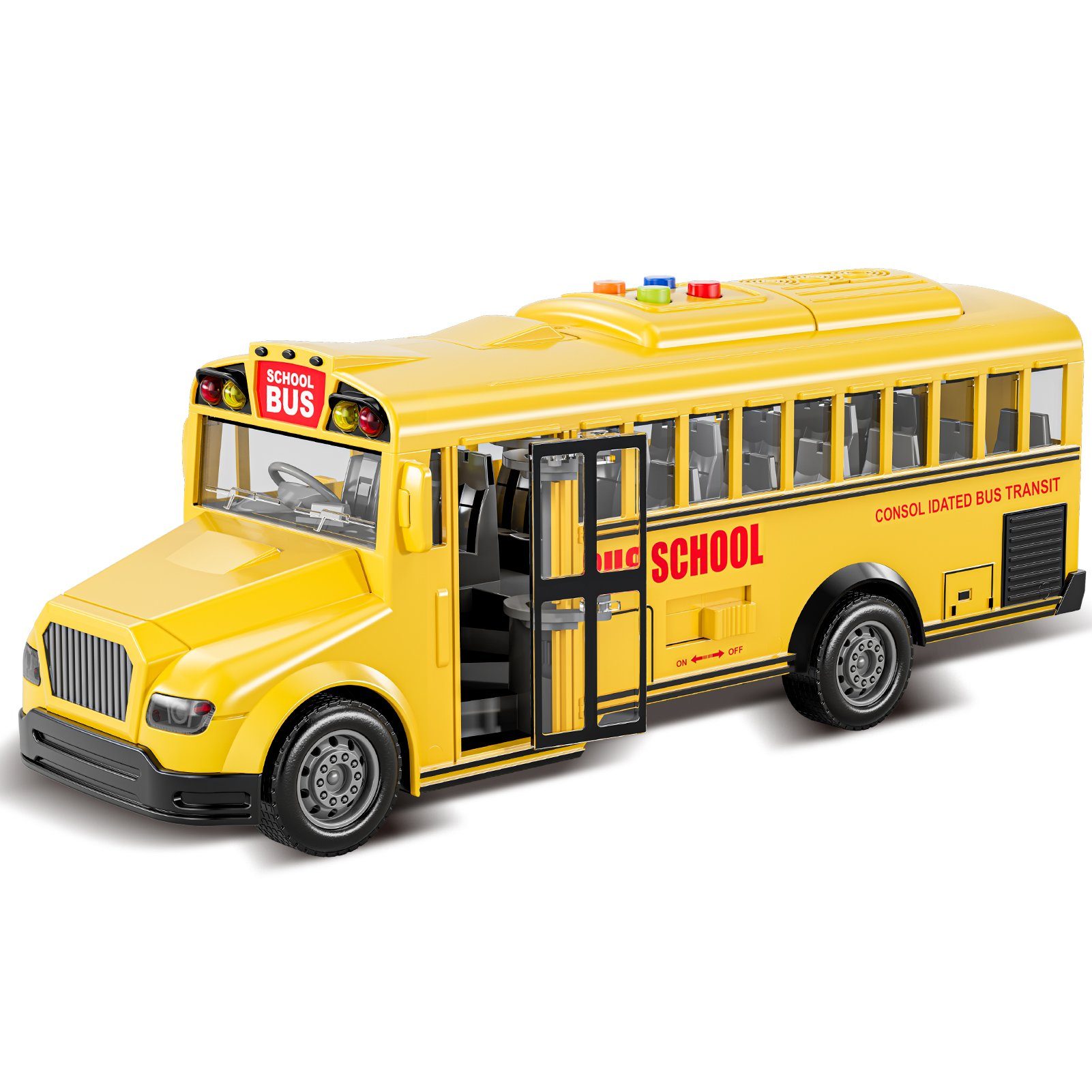 Esun Spielzeug-Auto Spielzeugauto ab 234jahre, 1:16 cars spielzeug mit Sound und Licht, (Set, Komplettset), bus spielzeug für Kinder, Geschenk junge 2 3 4 5 jahre